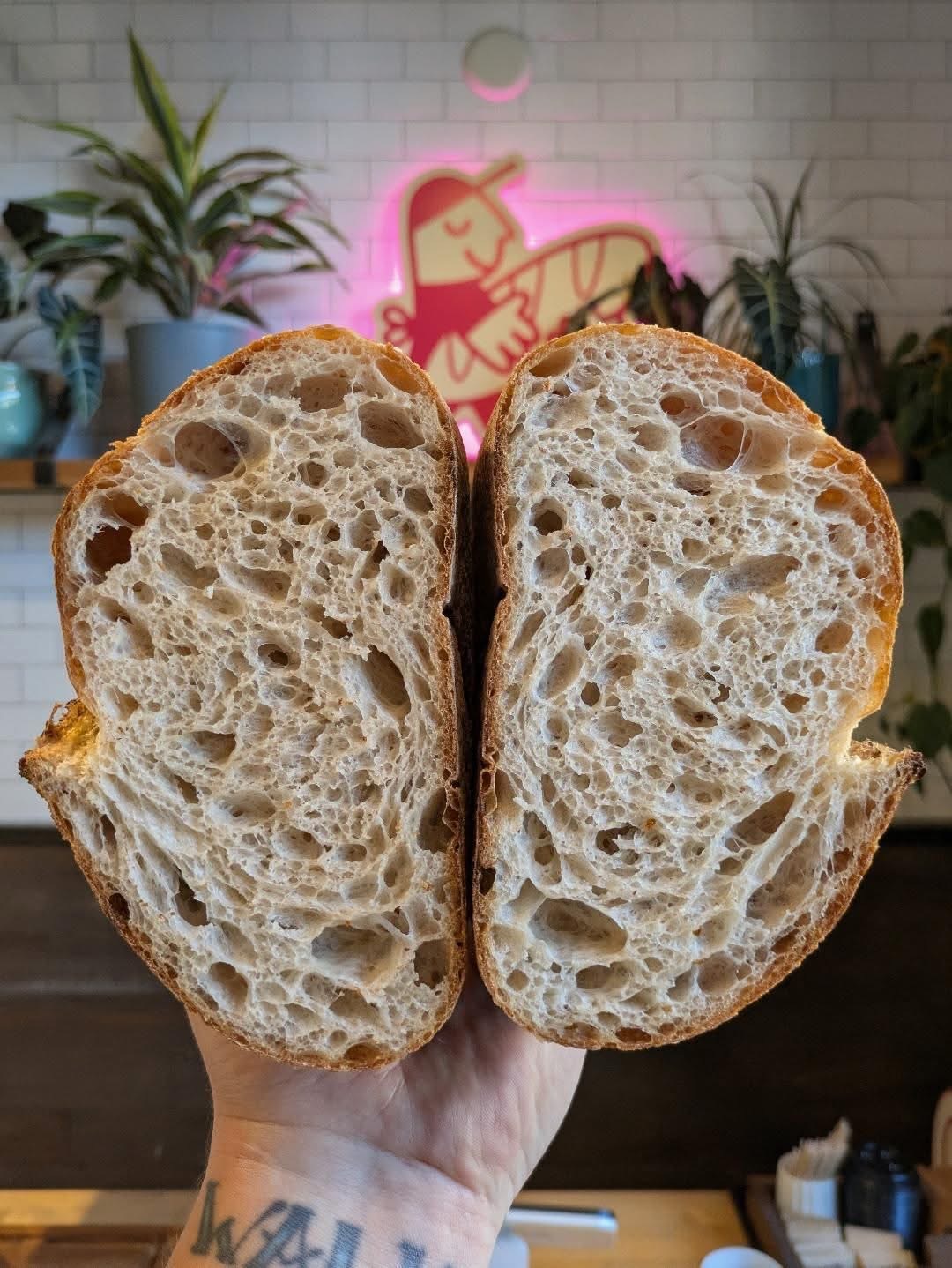 Sourdough crumb